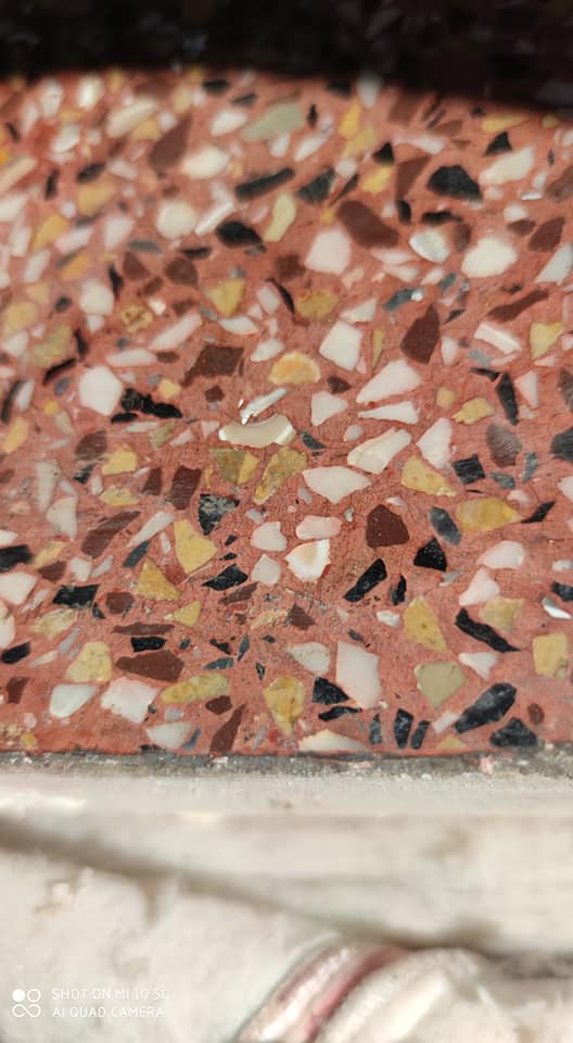 Granite and quartz fireplace, circa 1920