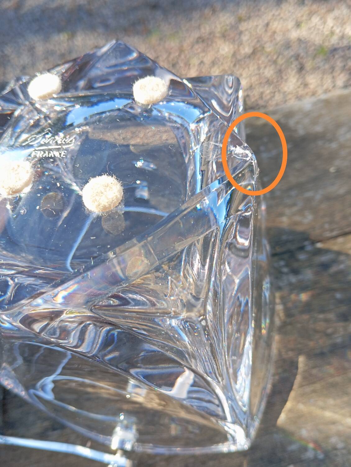 Crystal ice bucket from Sèvres, France