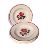 5 plates empty "badonvillers" suite