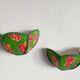Pair of vintage flower wall lights