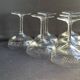 6 Champagne glasses – Cut crystal