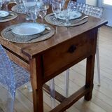 Table de ferme ancienne en bois de hêtre XIXème