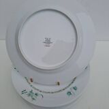 8 flat plates in Limoges Bernardaud porcelain model Beijing