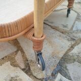 Vintage rattan service
