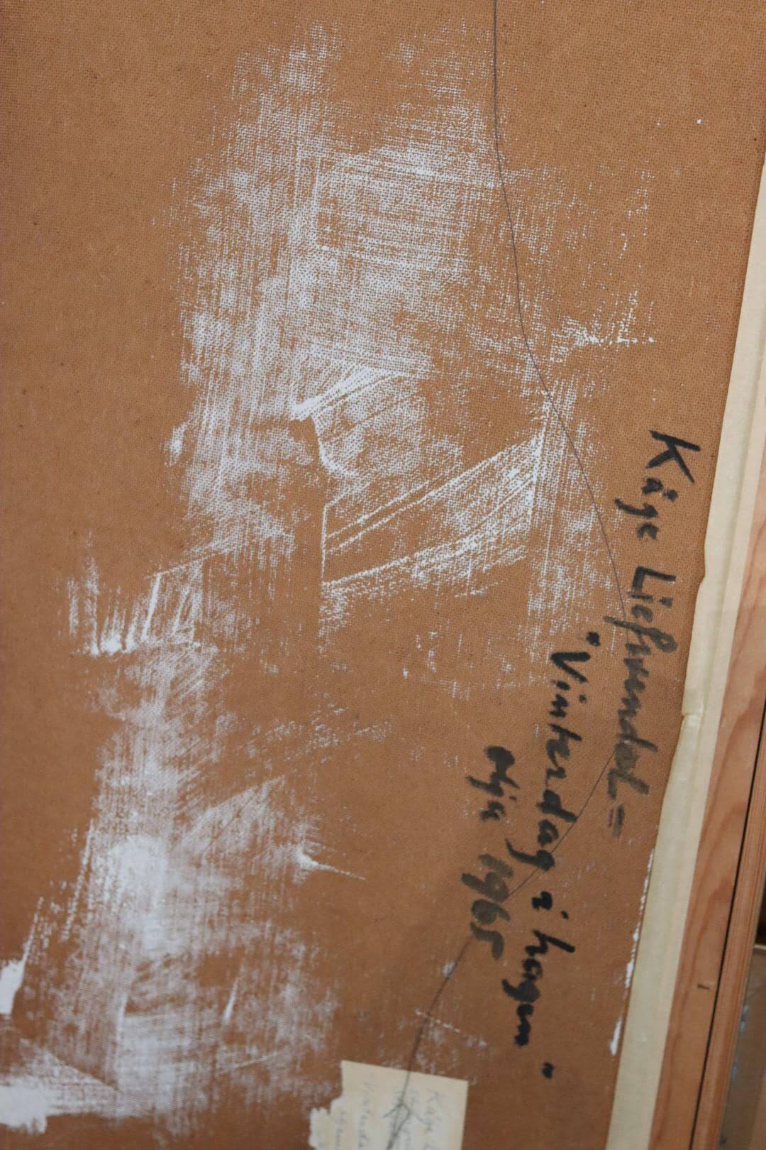 Winter day in the garden by Kåge Liefwendal 1960s