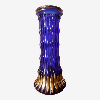 Cobalt blue glass vase