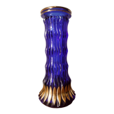 Vase en verre bleu cobalt