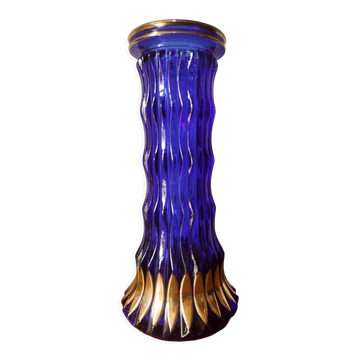 Cobalt blue glass vase