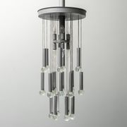 Chandelier 8 lights 24 pendants sciolari 70s vintage modern