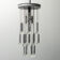 Chandelier 8 lights 24 pendants sciolari 70s vintage modern