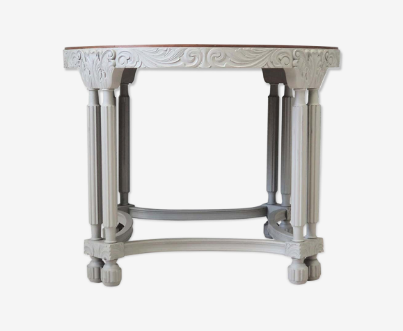 Table basse en chêne, années 40