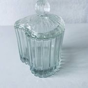 Bonbonnière cœur en verre