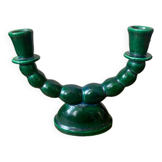 Pair of ceramic candle holders