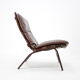 1970s Farstrup Leather Lounge Chair, Denmark
