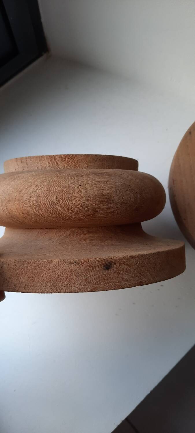 Wooden candle holders