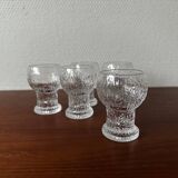 5 verres à shot iittala Kekkerit par Timo Sarpaneva, Finlande