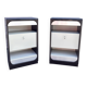Pair of vintage Space Age bedside tables – Retro-futuristic design