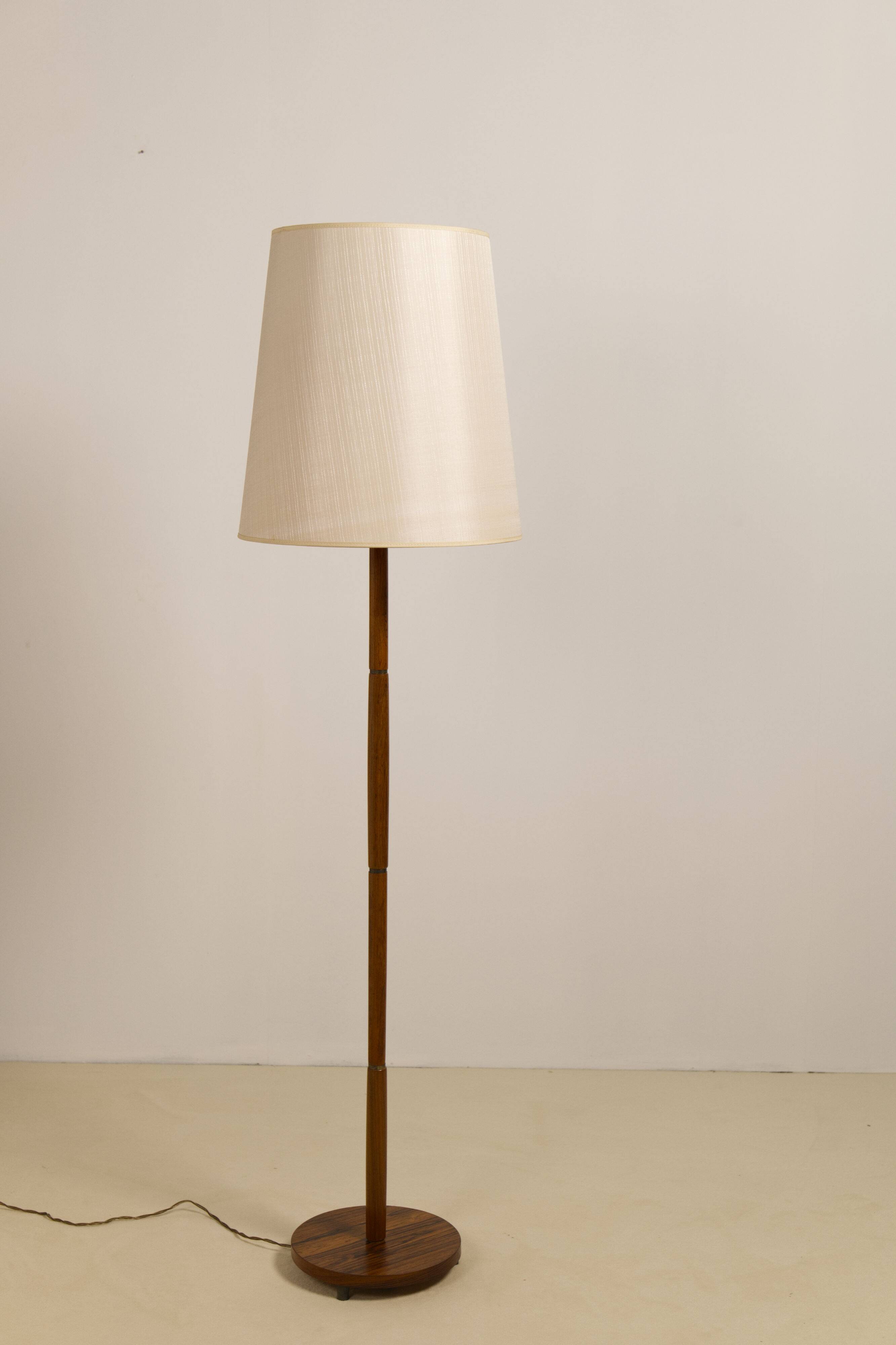 Rosewood floor lamp, Danish design, 1960s