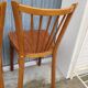 Set of 5 antique signed Baumann bistro chairs