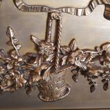 Golden trumeau mirror 73x135cm