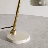 White Finnish Mid Century "9222" Table Desk Lamp by Paavo Tynell, 1940s