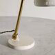 White Finnish Mid Century "9222" Table Desk Lamp by Paavo Tynell, 1940s