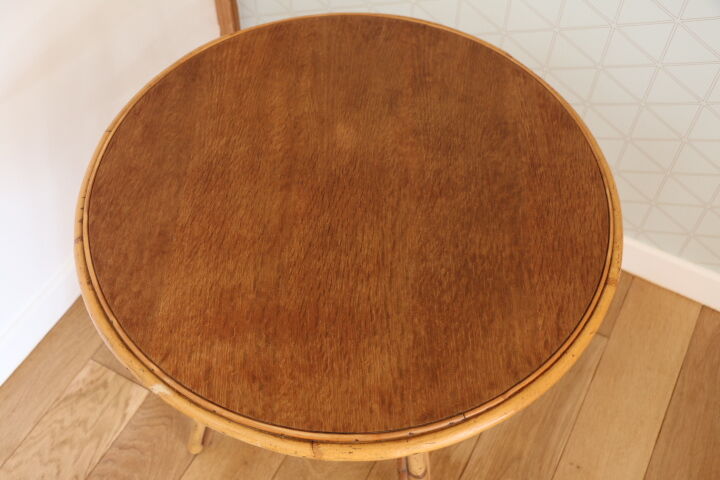 Round rattan coffee table tripod 535mm