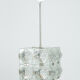 Cut glass cube pendant lamp from Kamenický Šenov, 1950's