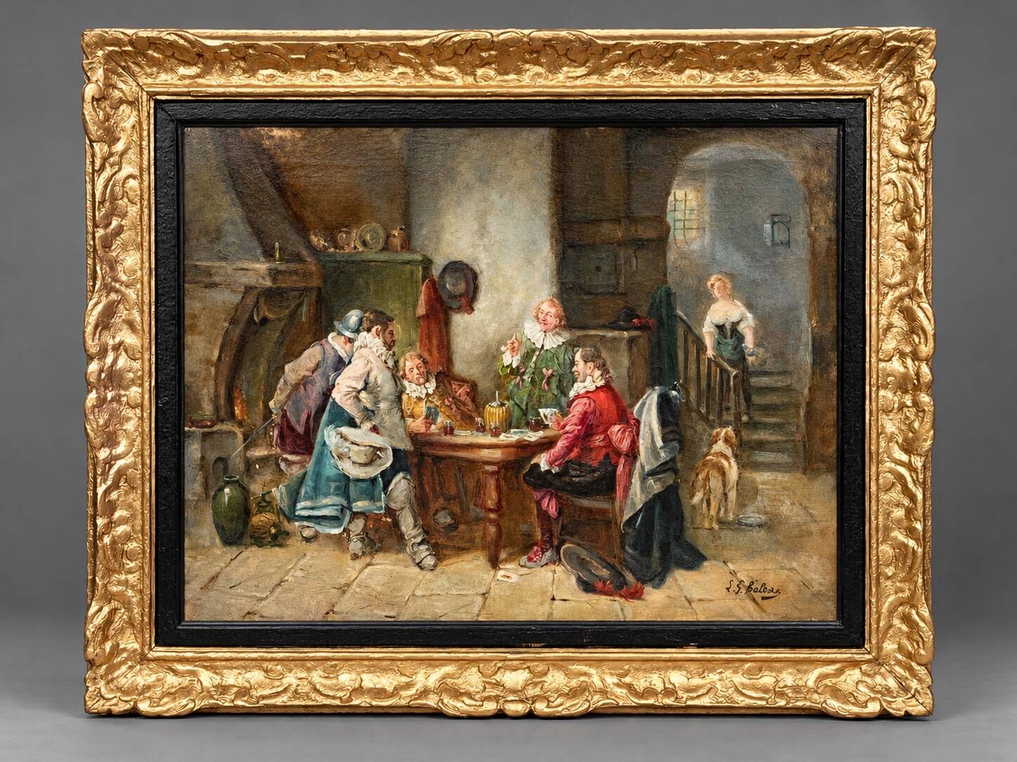Luigi Giorgio Baldero (1840–1910) "Musketeers".