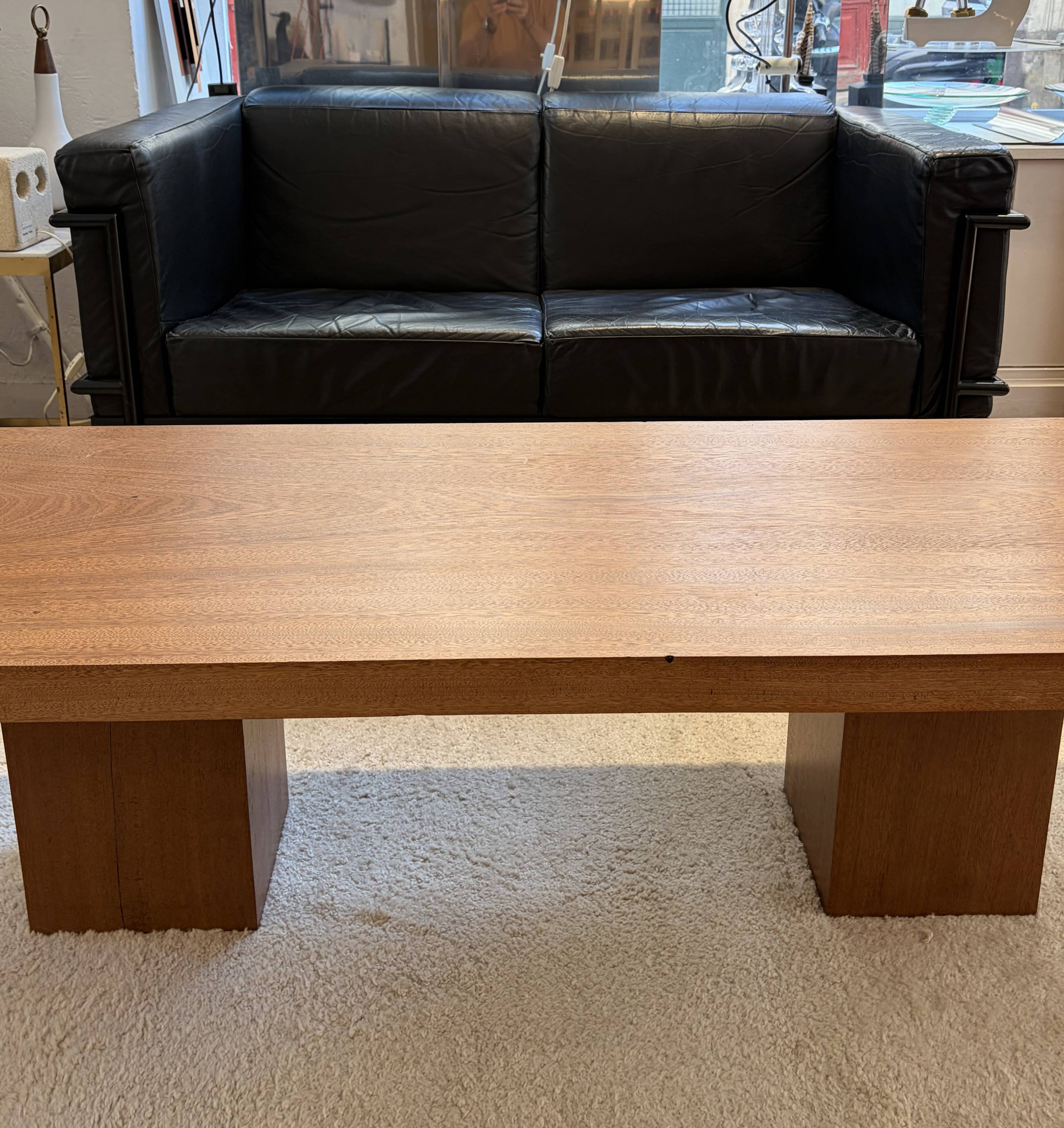 Large mahogany coffee table 1970