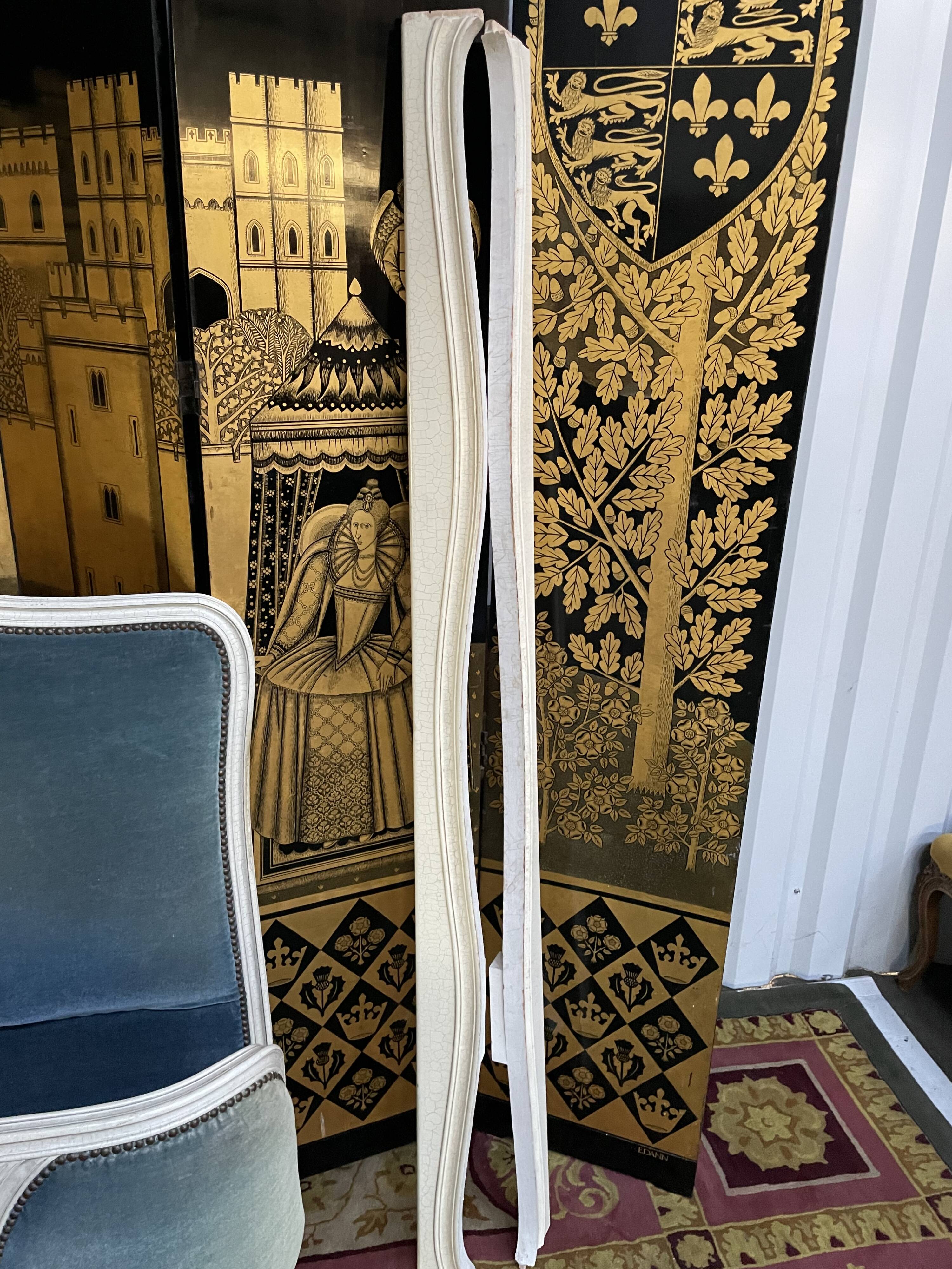 Bed basket Louis XV blue velvet