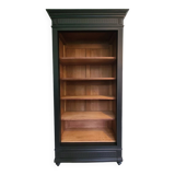 Old black oak bookcase drawer storage unit dresser shelf cabinet of curiosities