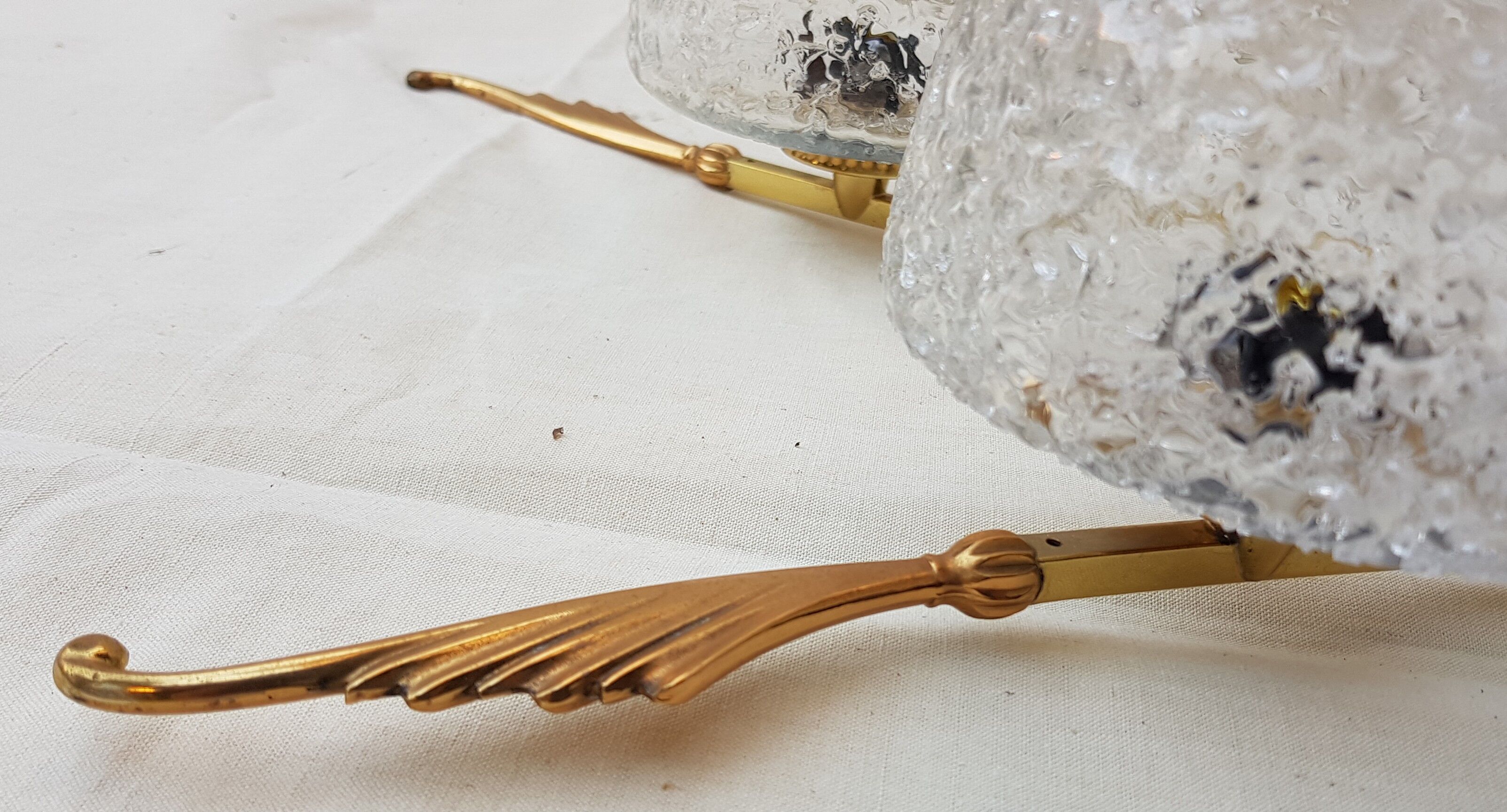 Large brass chandelier