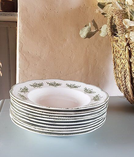 10 assiettes creuses Badonviller