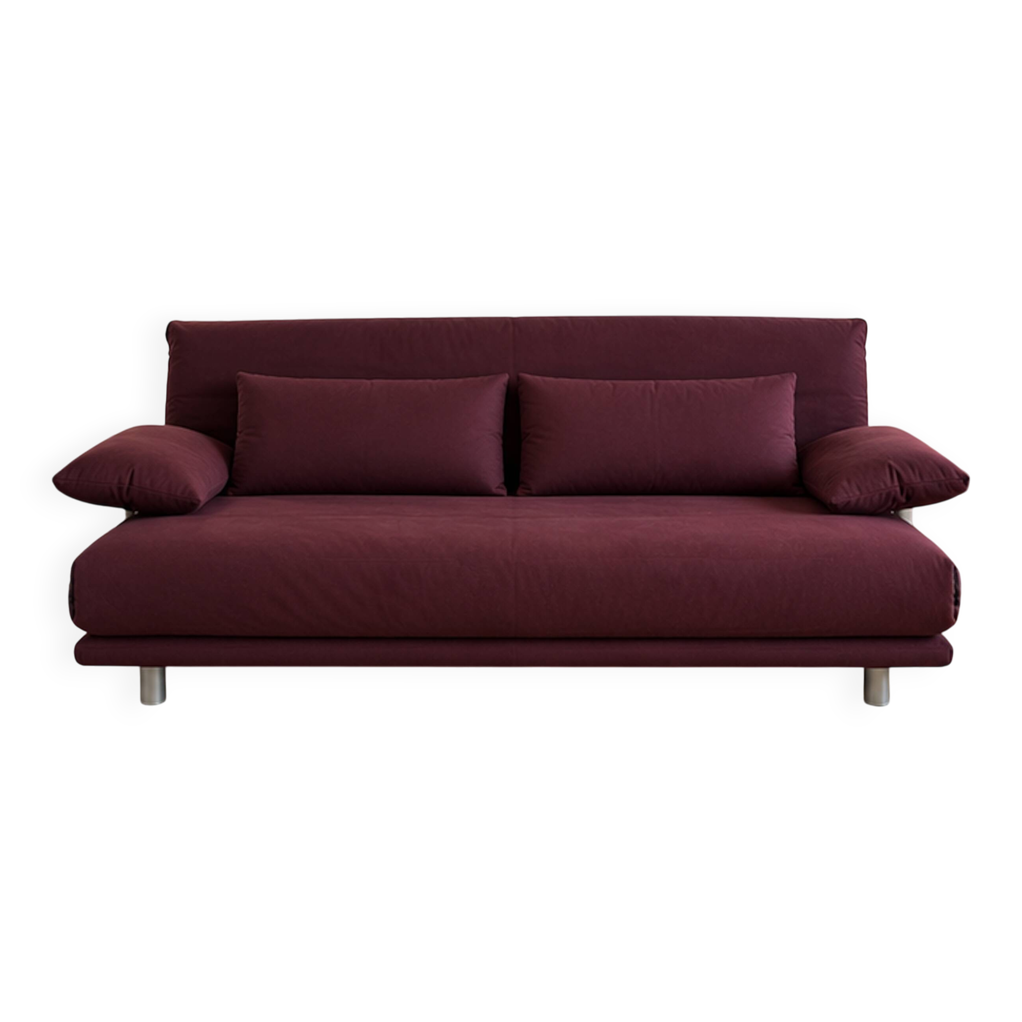 Ligne Roset (Multy Claude Brisson) - 3-seater - with armrests - colour cassis