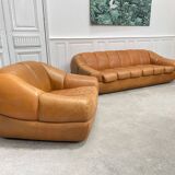 Burov leather living room set