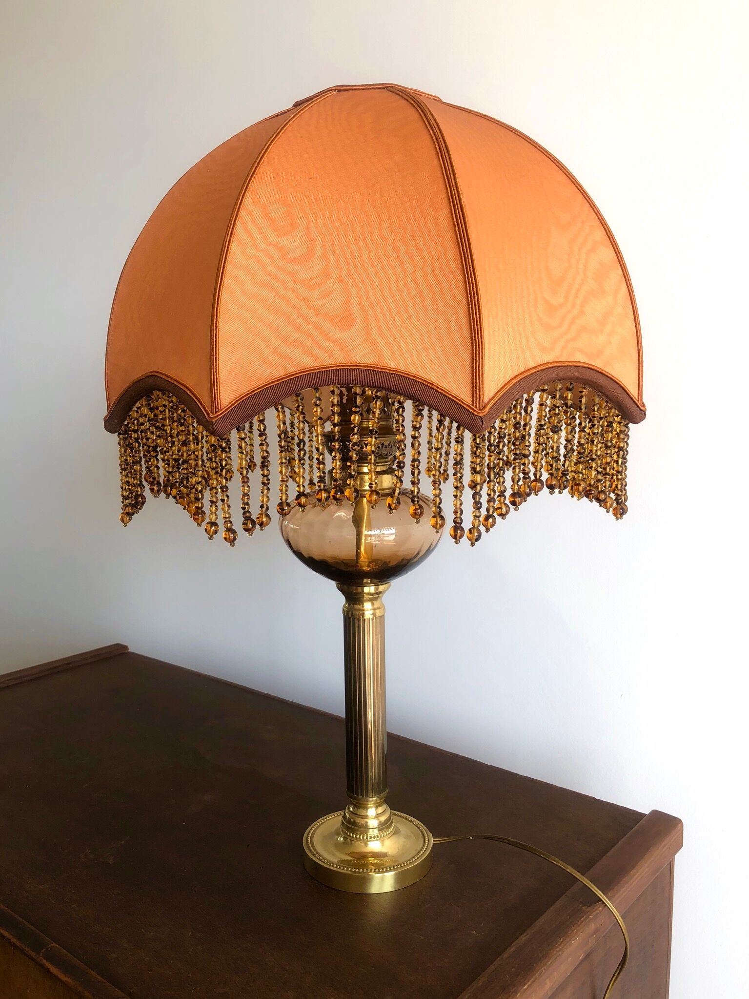 Retro pearl blind lampshade