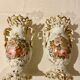 Pair of 19th decorative vases in Paris porcelain