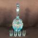 Carafon bleu Art Nouveau