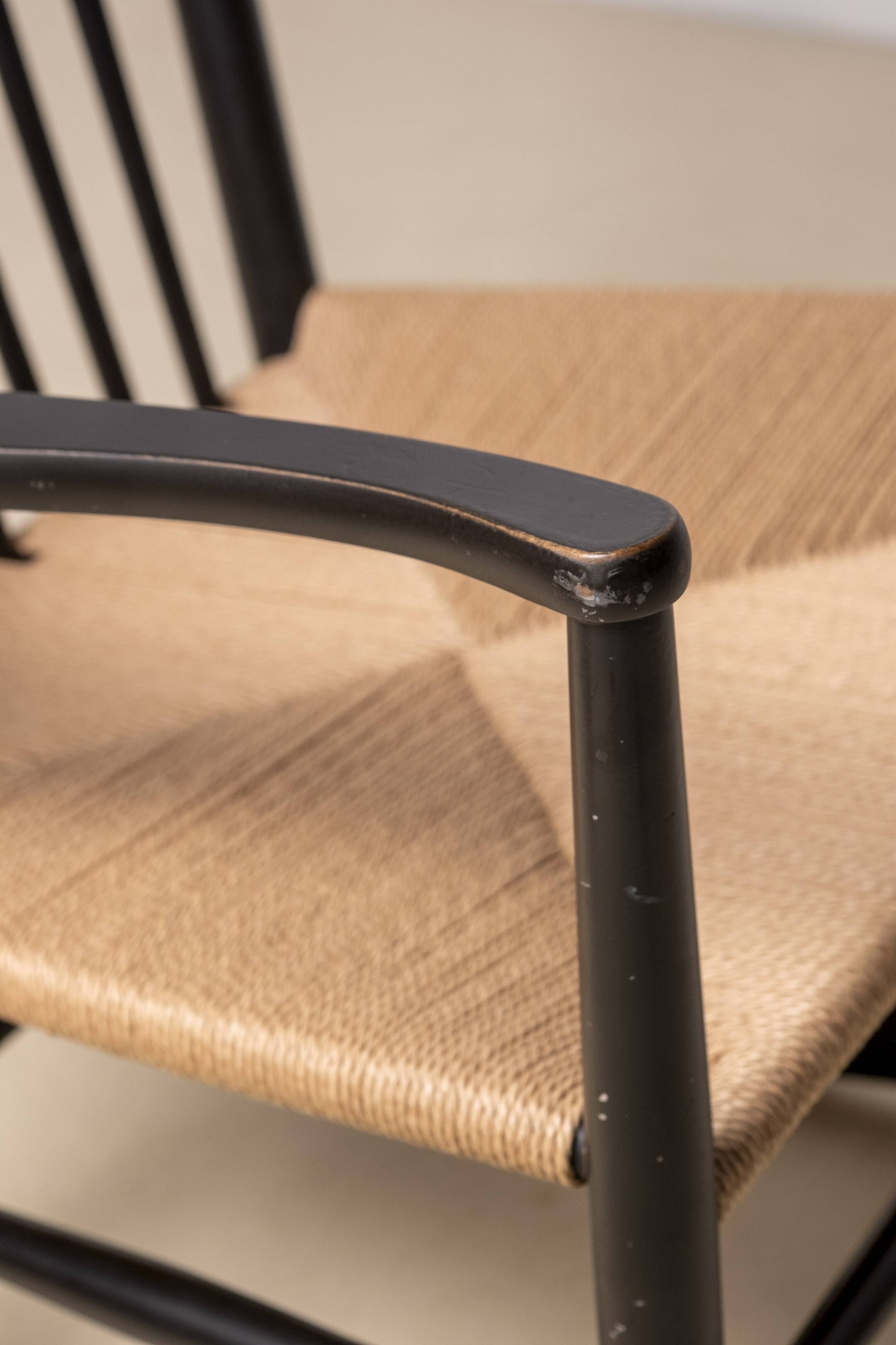 Hans J. Wegner J16 Black Rocking Chair, 1969 FDB