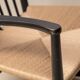 Fauteuil à bascule noir Hans J. Wegner J16, 1969 FDB