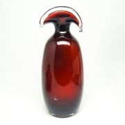 Mid-century modern vase, glass, Poland, 1970s
