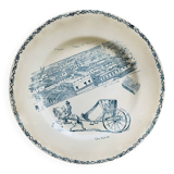 Flat ironstone plate KG Lunéville