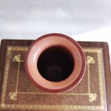 Vintage 70s green and black brown ceramic vase