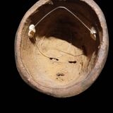 Terracotta mask from the Punu people of Gabon.