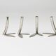 Werkstätte Hagenauer Up to 6 Soliflore Vases Leaf, Brass & Nickel, Vienna, 1960s