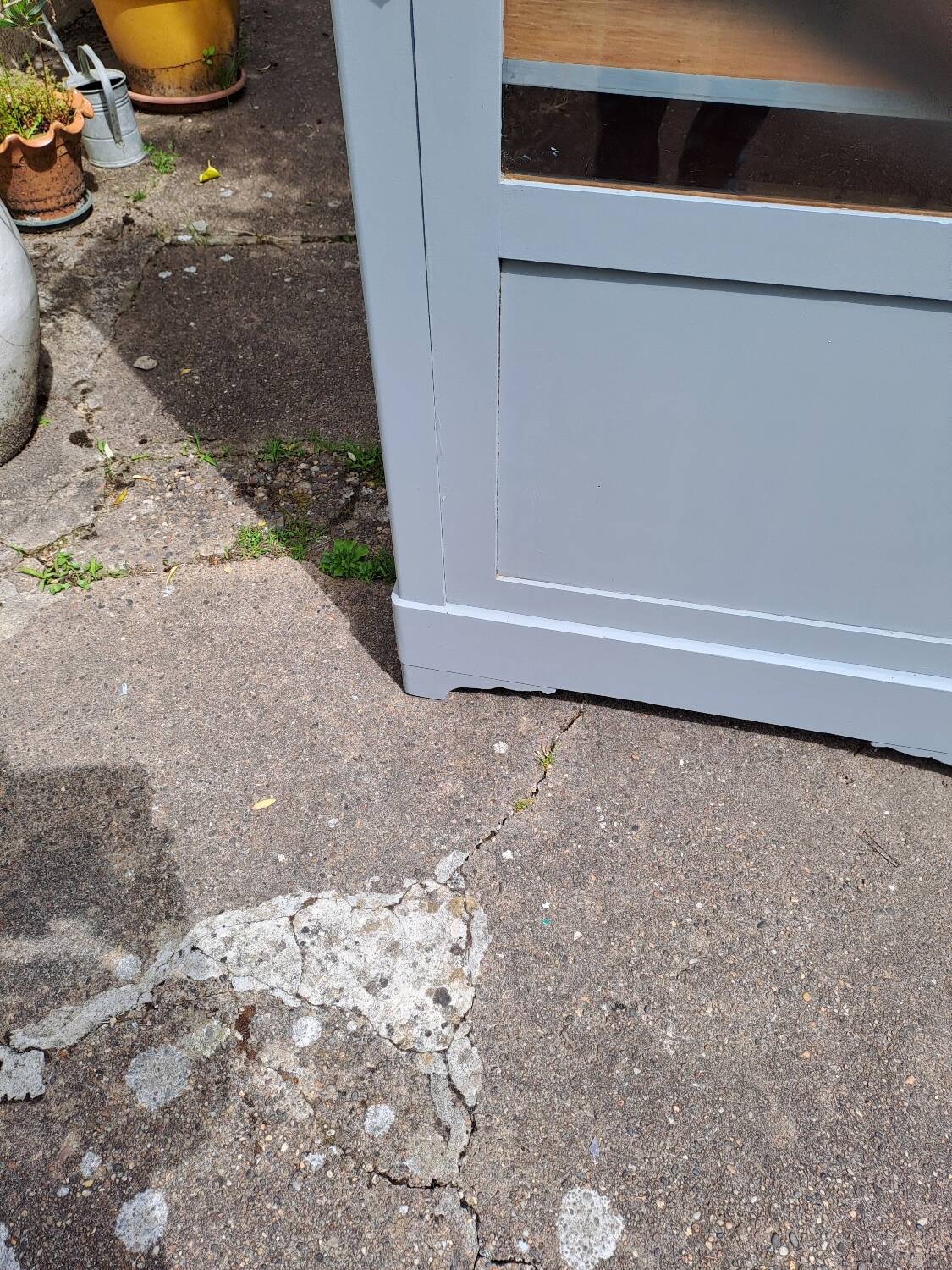 Wardrobe with 1 glass door, late 19th century