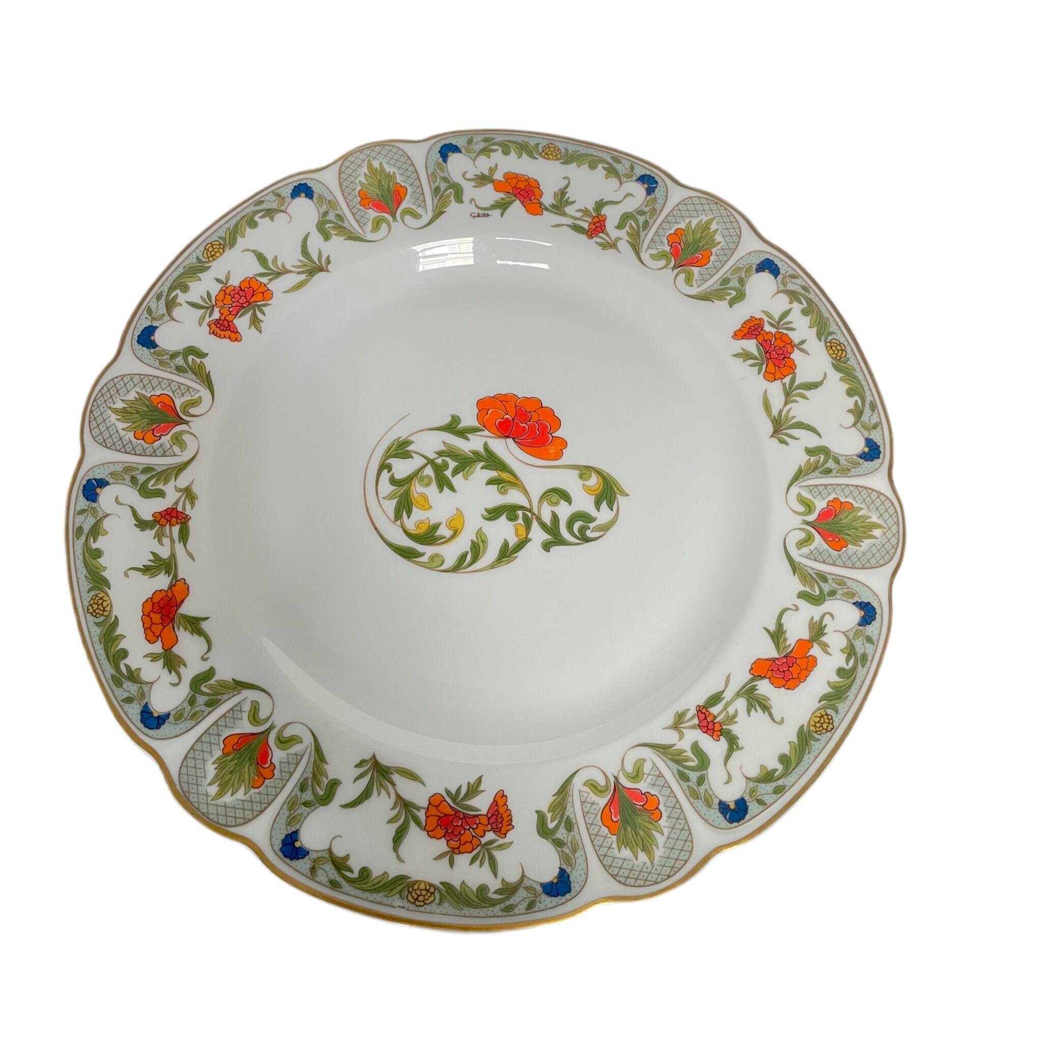 Porcelain Dinner Plate - Mozart "Shantung" Pattern Haviland