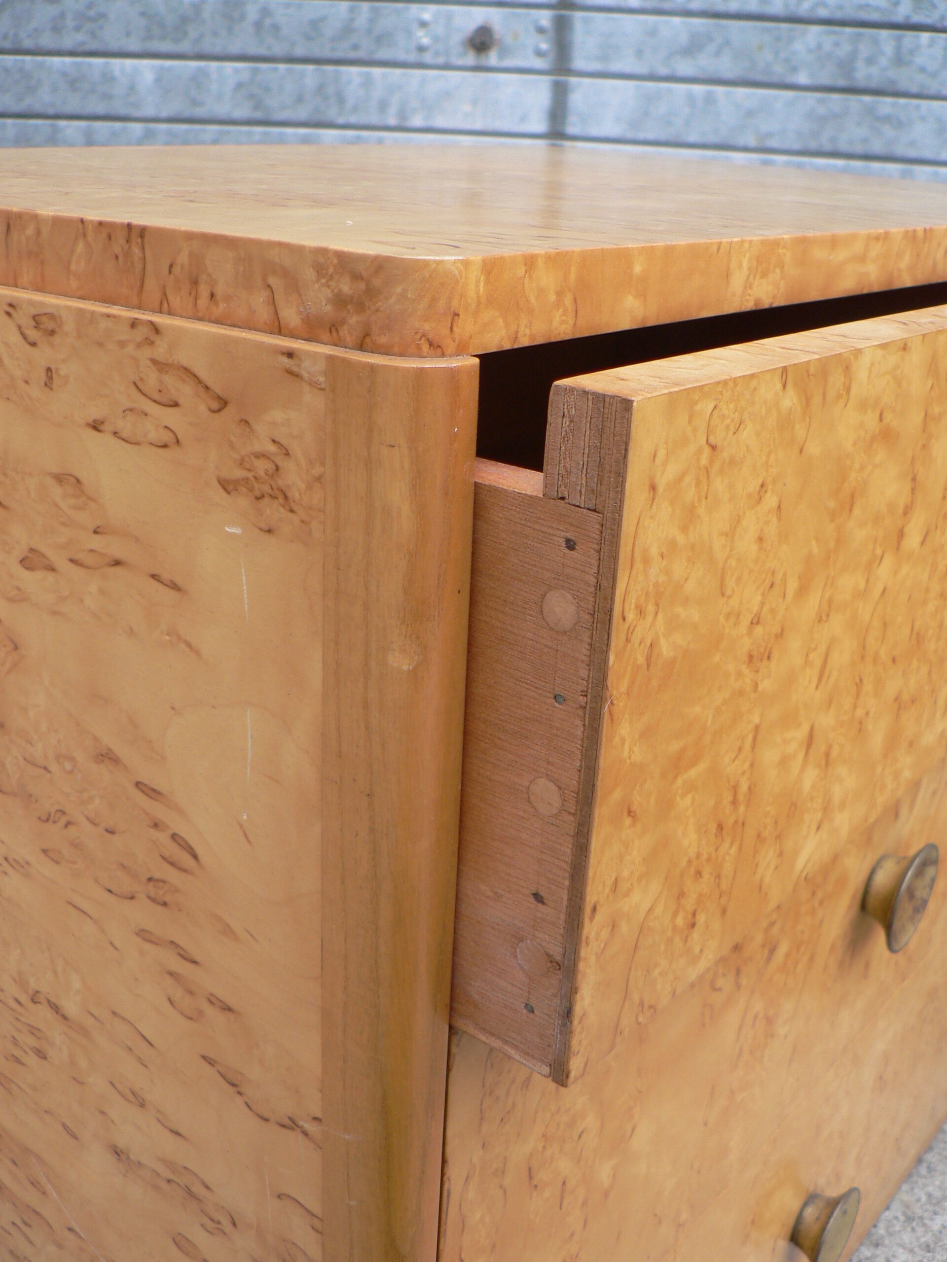 Pair of art deco bedside commode