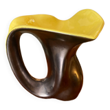 Vase tulipe bi-colore style Elchinger